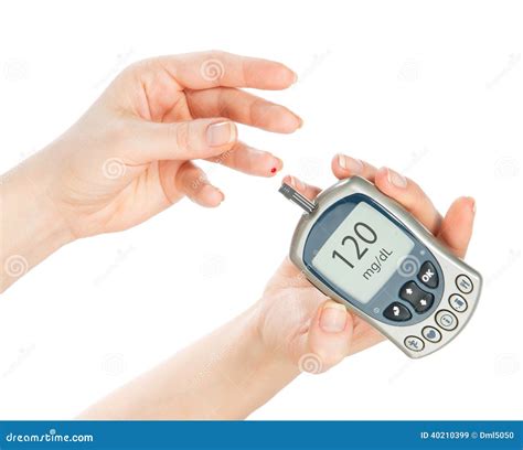 Diabetes Measure Glucose Surag Level Blood Test Stock Photo ...