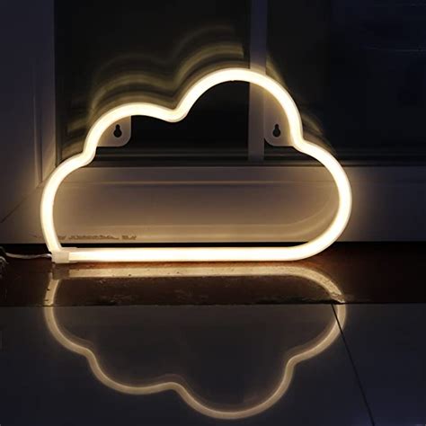 LED Neon Signs Cloud Wall Decorative Night Light for Bedroom Girls' Kids Room Home Décor Neon ...