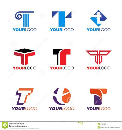 Illustration about Letter T logo vector set design. Illustration of group, element, emblem ...