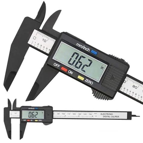 150mm Electronic Digital Caliper Carbon Fiber Dial Vernier Caliper ...