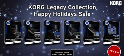 KORG Legacy Collection Series 50% Off this December | Keyboardist Channel