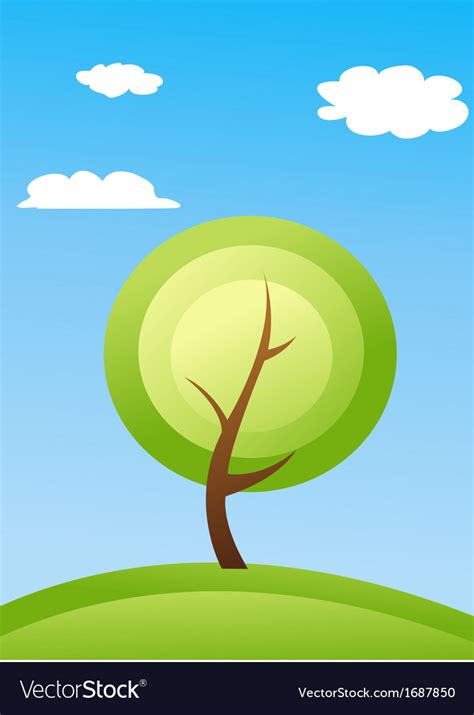 Abstract tree Royalty Free Vector Image - VectorStock