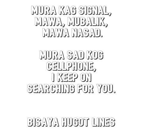 Hugot Lines Bisaya