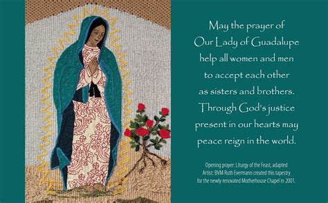 Our Lady of Guadalupe Continues to Inspire Joy, Pride - Sisters of Charity of the Blessed Virgin ...