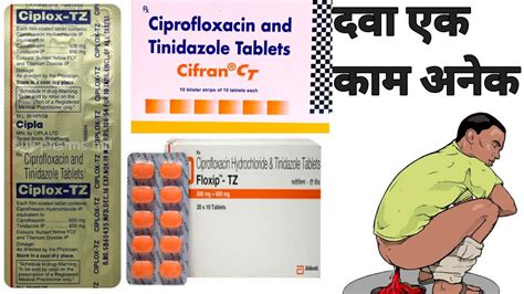 ciprofloxacin and tinidazole tablet use in hindi /ciplox tz use/cifran ct use/floxip tz use ...