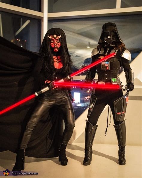 Lady Darth Vader and Darth Maul Costume | DIY Costumes Under $45