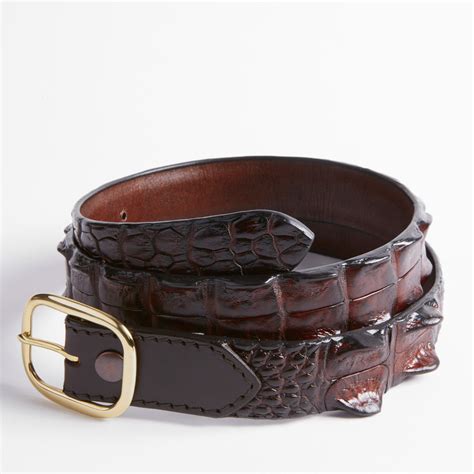 Crocodile Hornback Belt – Croc Stock and Barra