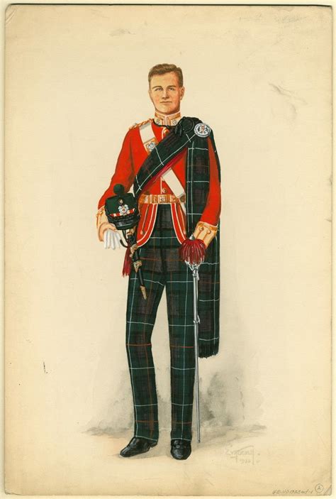 British; Highland Light Infantry. Officer, 1933 by E.V . Howell | British army uniform, British ...