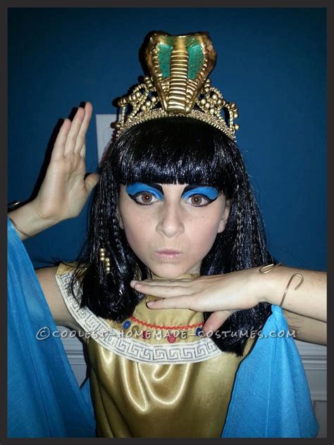 Homemade Cleopatra Queen of the Nile Costume for a Girl