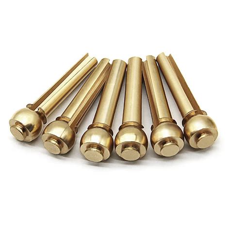 Solid Brass Acoustic Guitar Bridge Pins | mpsguitarrestors