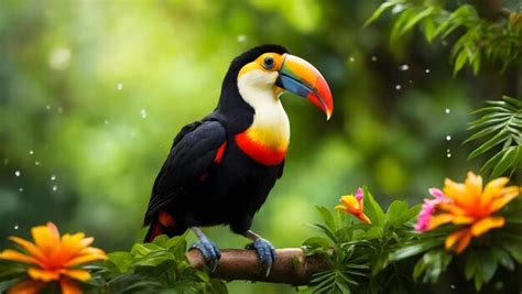 Premium AI Image | Playful Toucan in Its Natural Habitat