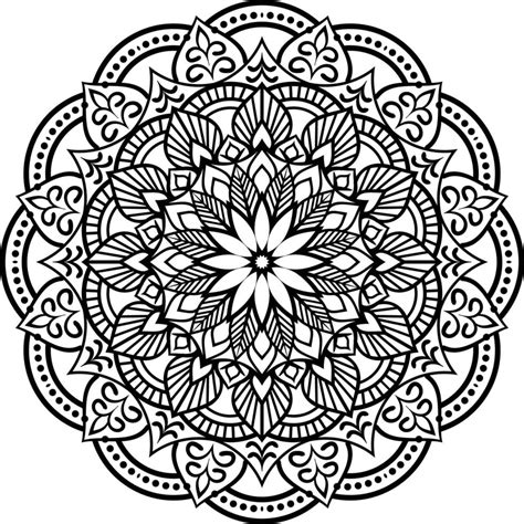 Decorative Mandala design line art, traditional Diwali Rangoli art for ...