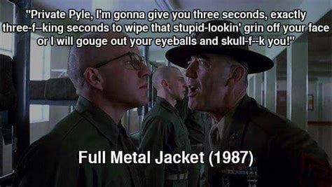 Full Metal Jacket, 1987...even though this isn't Private Pyle, it's still funny | Full metal ...