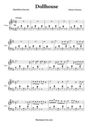 Erika Piano Sheet - Cool Piano Music Score