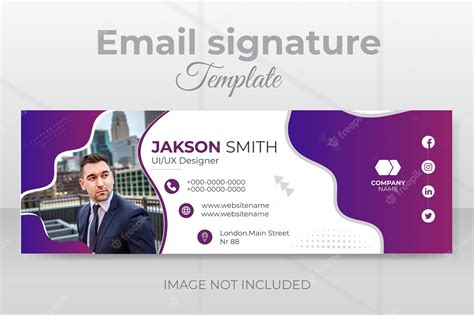 Premium Vector | Email signature template design or business concept banner template