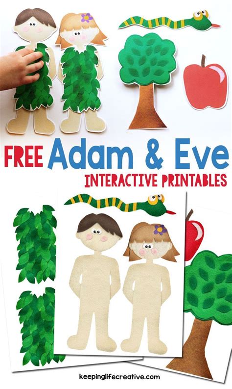 Crafts For Adam And Eve Bible Story