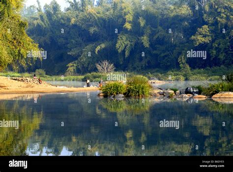 RIVER KAVERI IN COORG KARNATAKA Stock Photo, Royalty Free Image ...