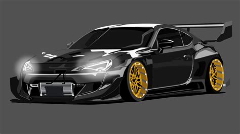 ArtStation - Custom Toyota GT86 illustration 2