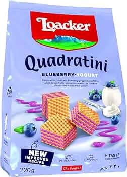 Loacker Quadratini Blueberry-Yoghurt 220g - Italy - Price History