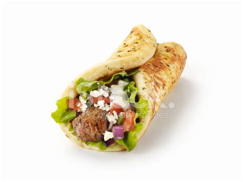 Beef Souvlaki Wrap stock photos - FreeImages.com