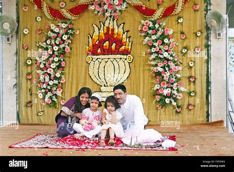 Ritual ; Parsi Navjot a thread ceremony ; India MR#735 Stock Photo - Alamy