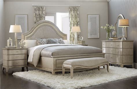 Starlite Silver Upholstered Panel Bedroom Set | Bedroom sets, Bedroom ...