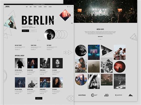 Music Festival Demo by Sara Babić for Qode Interactive on Dribbble