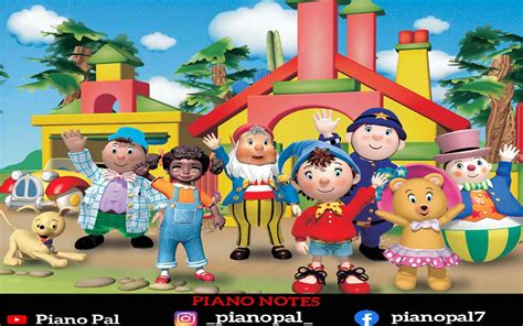 Noddy Cartoon Title Song | Piano Notes | By Piano Pal