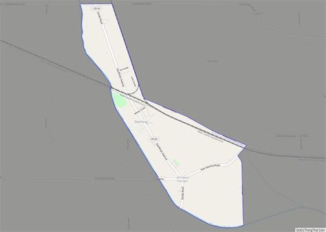 Map of Sterling CDP, Ohio