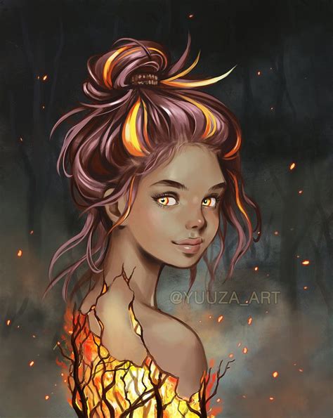 Soul on fire by Yuuza Fantasy Character Design, Character Inspiration ...