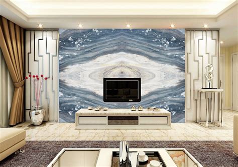 Interior Construction Decorative Materials 3D Wall Decor PVC Marble ...