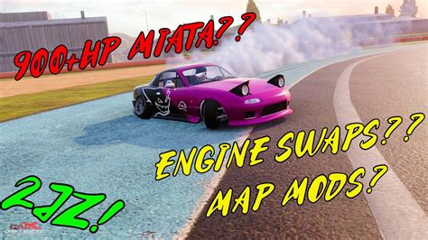 900+ HP Miata! 2JZ ENGINE SWAP! CarX Drift Racing MODS! - YouTube