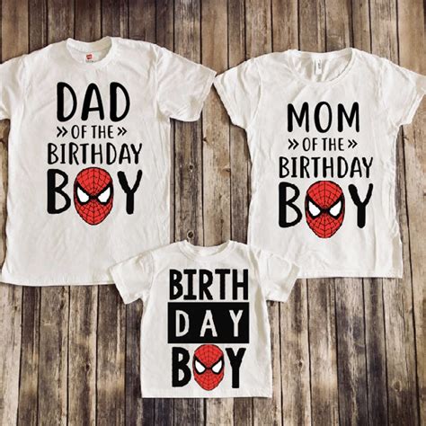 Spiderman birthday shirt Spider-man birthday shirt superhero | Etsy