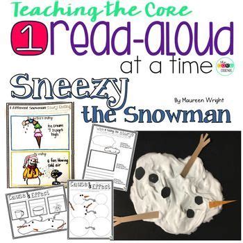 Sneezy the Snowman Read Aloud Lessons - Snowman Craft - Reading ...