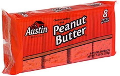 Austin Cheese Crackers with Peanut Butter Crackers - 8 ea, Nutrition Information | Innit