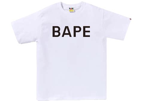 BAPE Logo Tee White Men's - SS23 - US