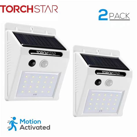 TORCHSTAR 20 LED Outdoor LED Solar Motion Sensor Lights, Wireless ...