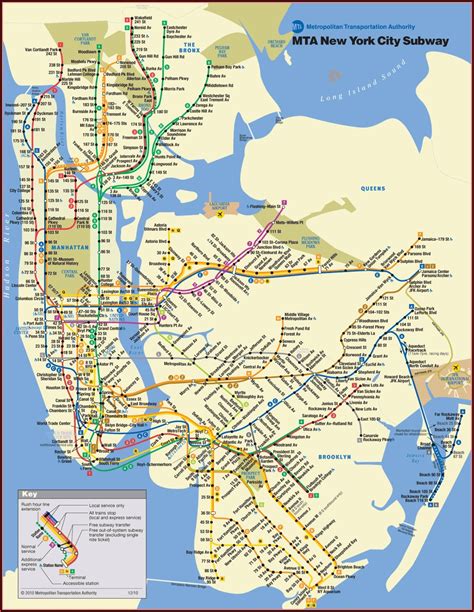 Mta New York City Subway Map Pdf - map : Resume Examples #4x2vJj825l