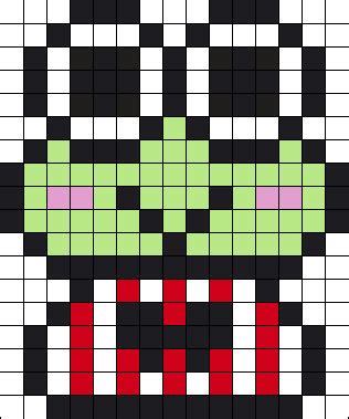 Keroppi! Perler Bead Pattern | Bead Sprites | Characters Fuse Bead Patterns