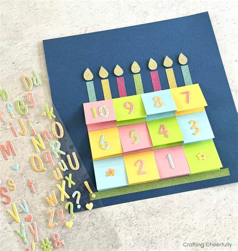 DIY Birthday Countdown - Crafting Cheerfully