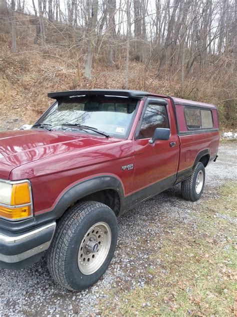 1990 ford ranger xlt red and gray exterior regular cab 4x4 - Classic Ford Ranger 1990 for sale