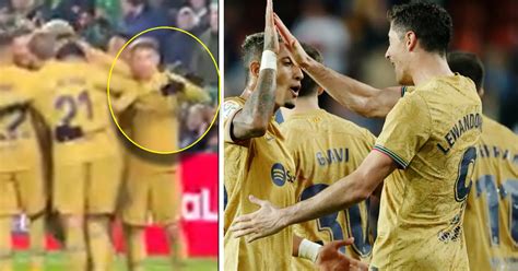 SPOTTED: Gavi calls one player on Barca bench to join celebration v ...