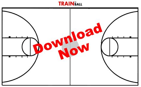 Basketball Court Diagrams Printable - Printable World Holiday