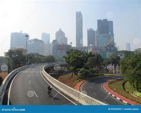 Semanggi Interchange, Jakarta Editorial Image - Image of skyline ...