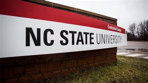 Download North Carolina State University Red And White Signage ...