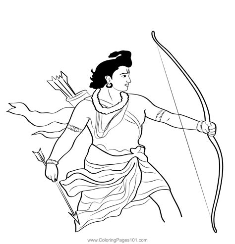 Sri Rama Navami Coloring Page for Kids - Free Rama Navami Printable Coloring Pages Online for ...