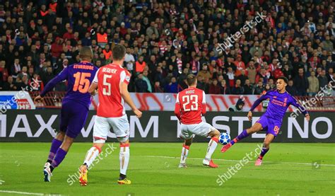 Trent Alexarnold Liverpool Shoots Goal Editorial Stock Photo - Stock ...