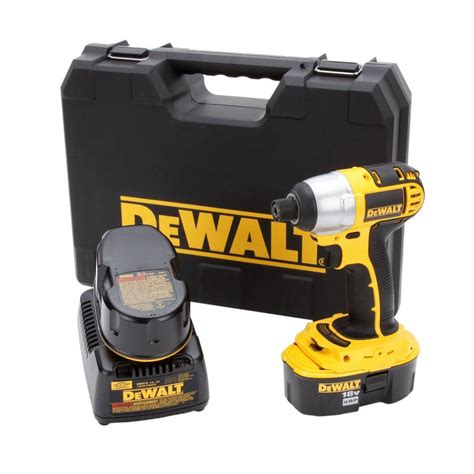 DEWALT 18-Volt XRP NiCd Cordless 1/4 in. Impact Driver Kit with (2 ...