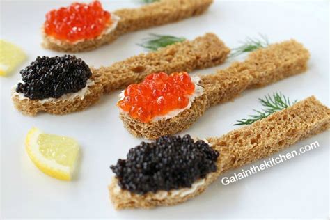 Caviar serving suggestions on toast spoon 1 - Gala in the kitchen