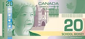 Canadian Play Bills, $20 Bills, Pack of 100 | Education Station ...